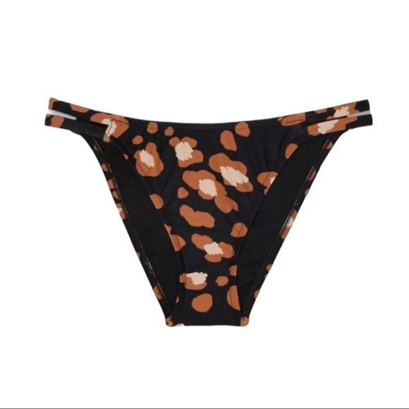 Shade & Shore Strappy Side Cheeky Bikini Bottom Animal Print - Picture 3 of 6